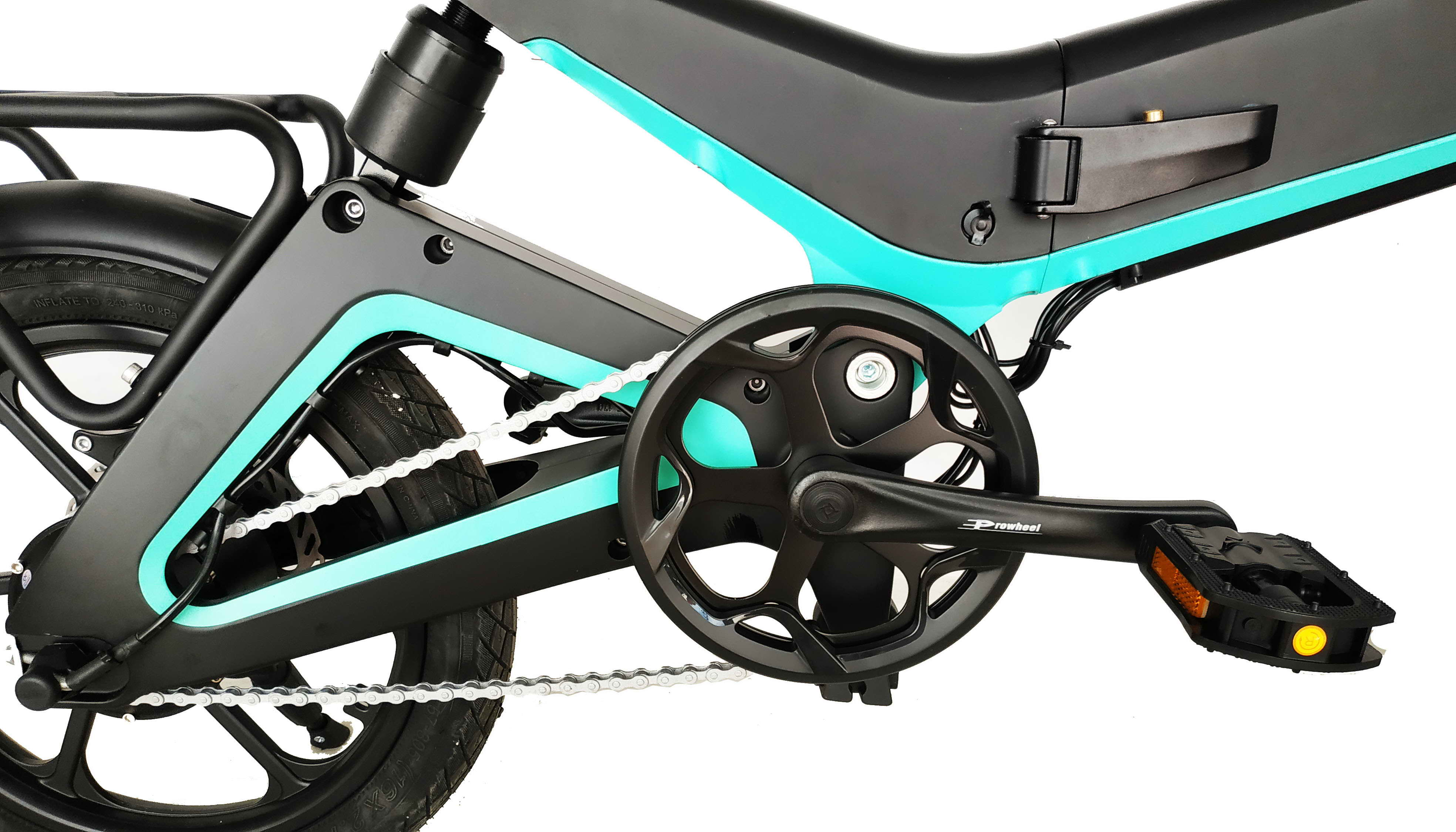 16" Rear Hub Motor Electric Folding Bike GB3 Magnesium Electric Bicycle 250W MyRider