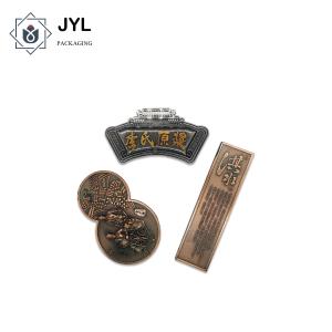 Wholesale Zinc Alloy Adhesive Embossed Metal Nameplates Sticker Label Multipurpose from china suppliers