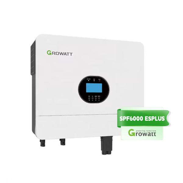 Growatt SPF 6000 ES Plus Single Phase 48v 6KW Off Grid Solar Inverter Battery