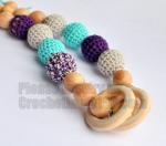 Teething toy, Juniper tooth, Teething necklace, Breastfeeding Necklace for Mom