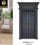 Hotel Aluminum Entrance Door Scratch Resistant Aesthetics Aluminum Exterior
