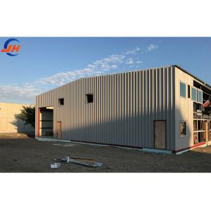 Wholesale Prefabricated Metal Warehouse Building Construction Steel Structure with Sliding Door from china suppliers