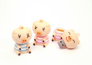 Wholesale Cute Cartoon PVC USB Flash Memory with Logo 2GB 4GB 8GB from china suppliers