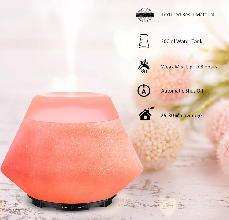 200ML Natural Resin Aroma Diffuser With Extra Quiet Whisper Operation