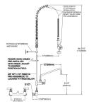 Hotel Kitchen Deck Mounted Pre Rinse Unit