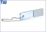 Acrylic 3D LOGO 32GB USB Flash Drives LED Light Up Fast Delivery
