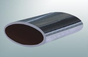Wholesale Wear Resistant Elliptical Steel Pipe , High Stiffness Oval Steel Tubing from china suppliers