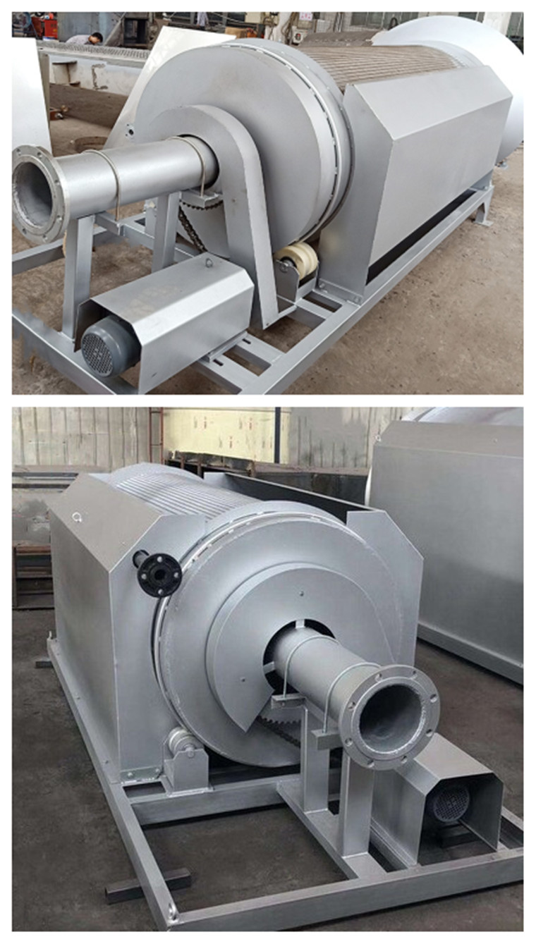 Pretreatment Rotary Drum Water Filtering Machine With SS304 316 Sieve And Micro Filter