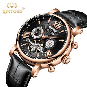 Wholesale Black Dial Tourbillon Mechanical Watch Solid Stainless Steel Band from china suppliers