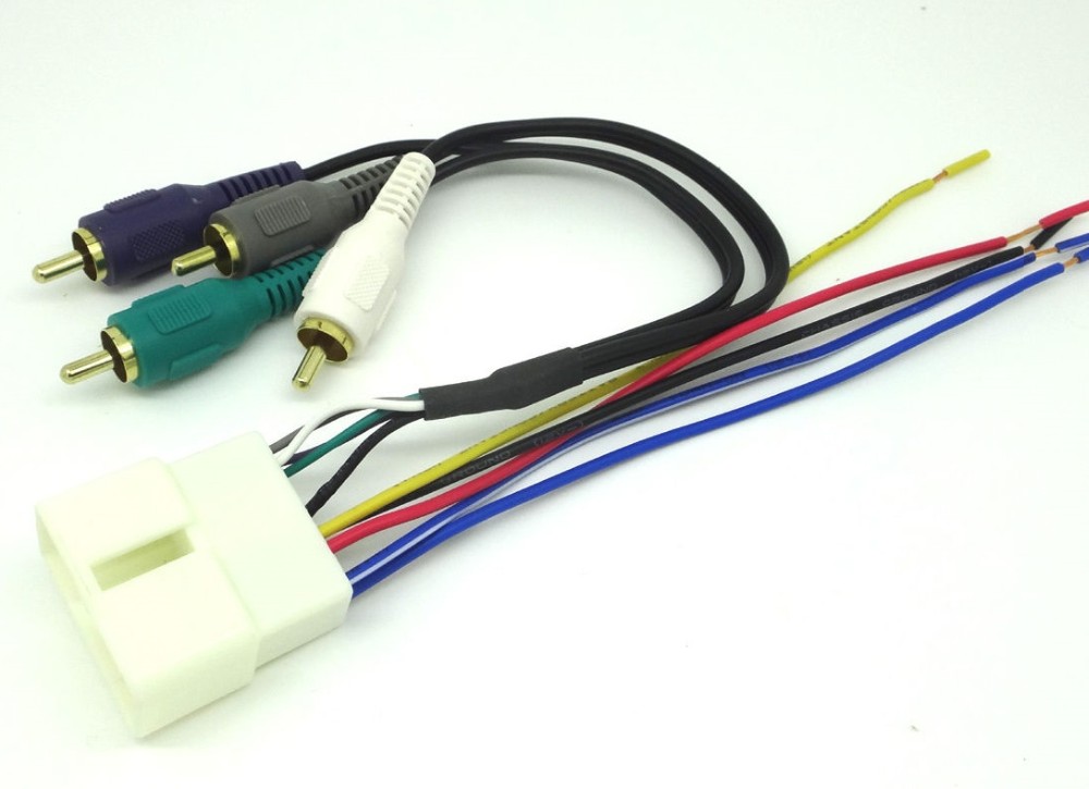 Car Stereo CD Player Wiring Harness Adapter PVC Copper Material MARKETING Oceania ODM OEM