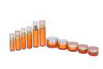 Cylindrical Cosmetic Packaging Personal Skincare Acrylic Lottle Sets 6pcs 15/30