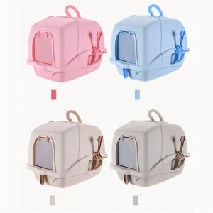 Wholesale Cat Shit Basin Extra Large Cat Litter Box Fully Enclosed Anti Spatter Deodorant Cat Toilet from china suppliers