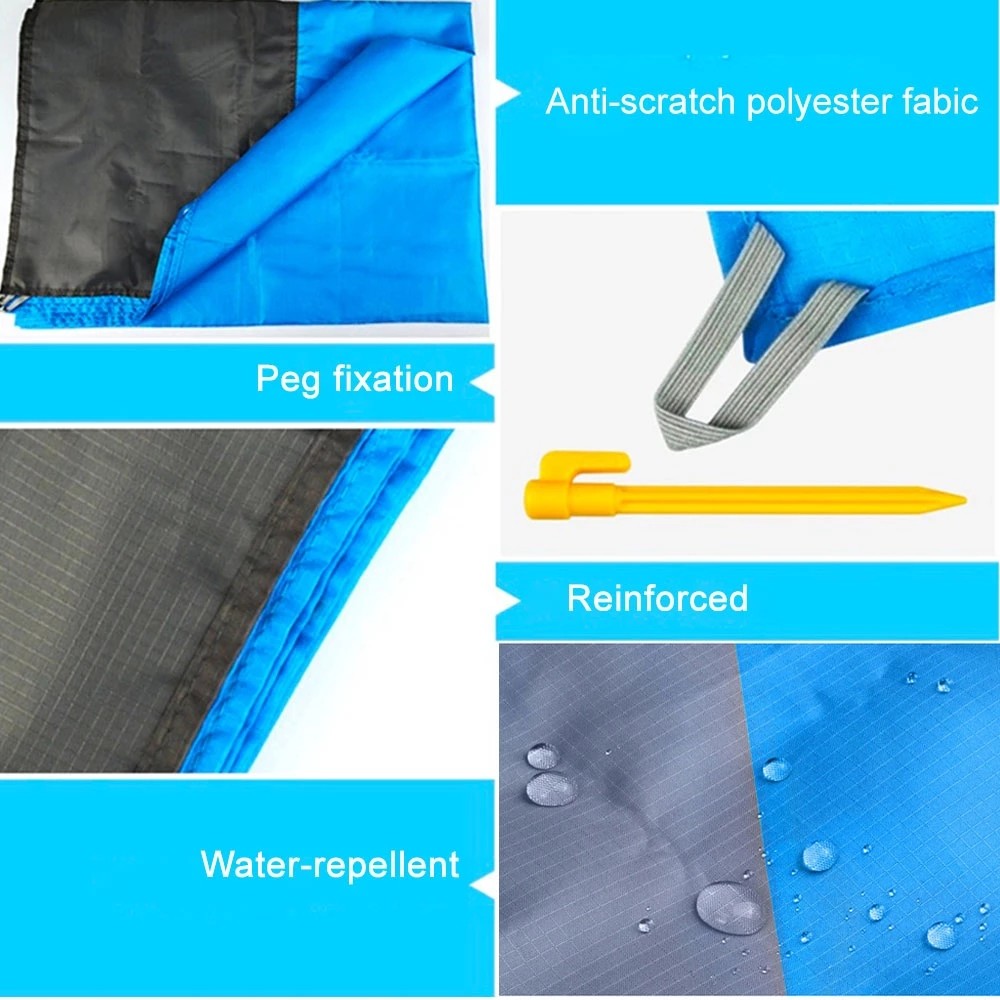 Wholesale Custom Lightweight Pocket Beach 2m Breathable Camping Sitting Mat