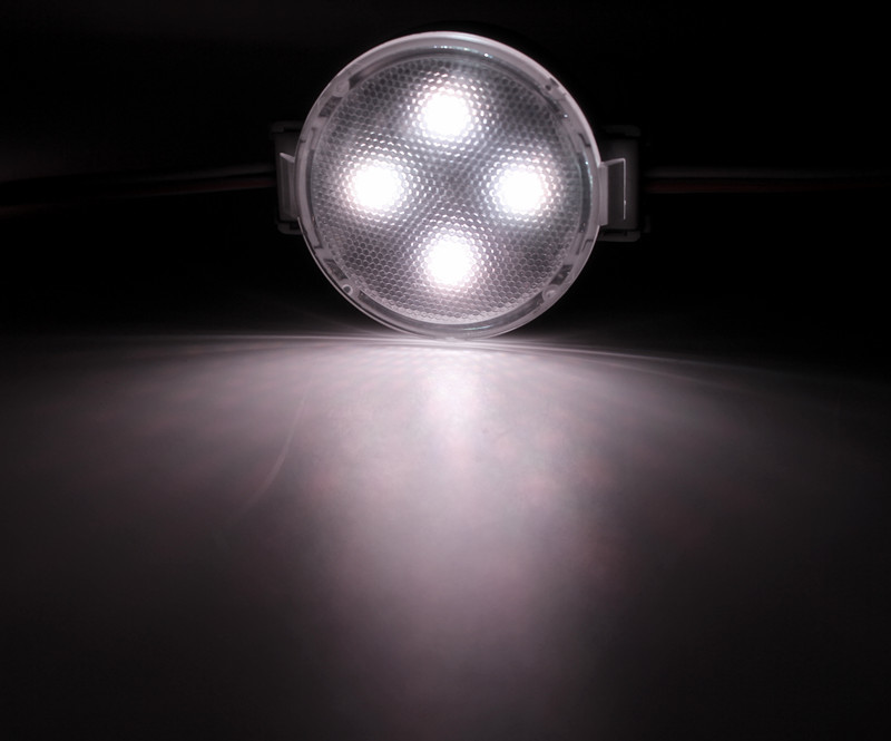 Programmable 100LM/W 40mm IP65 0.9W 15V RGB LED Pixel