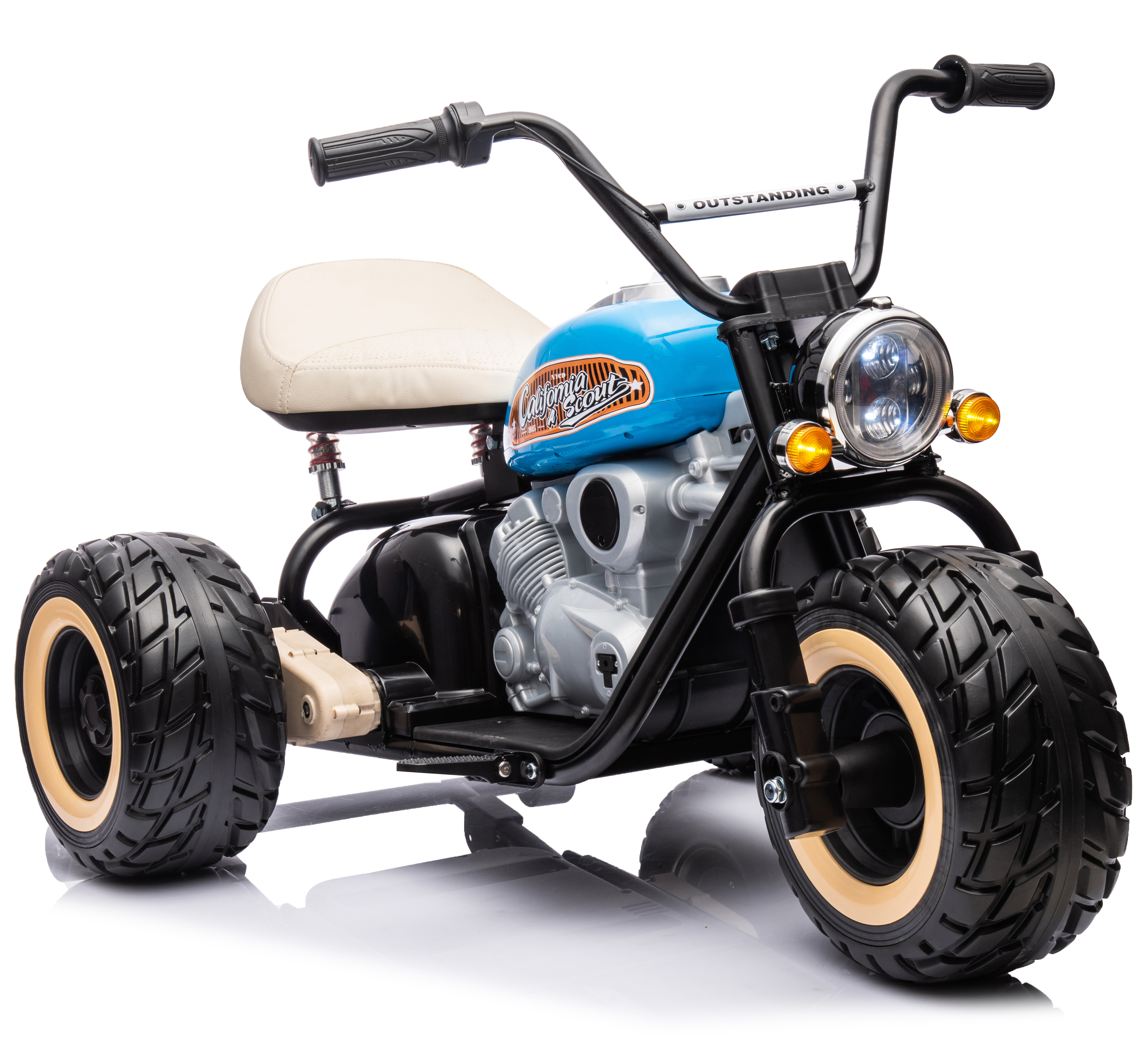 End Foam Wheel Outdoor Child Bike Electric Three-Wheeled Motorcycle with Power Display