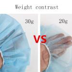 Elastic Disposable Hair Cap Non Woven Surgical Bouffant Cap Clip Cap