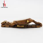 Luxury brand natural zebral wood watch custom logo Japan movt quartz watch wood