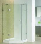 Nano Tempered Laminated Glass Door , Curved Shower Cubicle Door
