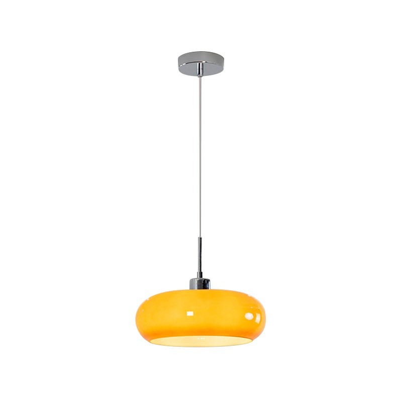 Bauhaus Pendant Light Retro Dining Room Hanging Light Cream Custard Tart Light(WH-AP-556)