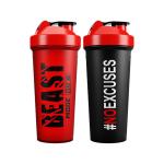 Protein Shaker Premium Gym Bottle Stainless Steel Mixer Ball Included Anti Leak