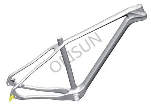 Wholesale Matte Black Hardtail Carbon Bike Frame 142 X 12 Mm Thru - Axle Dropout from china suppliers