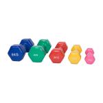 Vinyl 20Lb Strength Training Colored Dumbbell Set For Women And Men