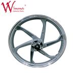 Aluminum Alloy Bajaj Three Wheeler Parts / 6 Holes Motorcycle Spoke Rim