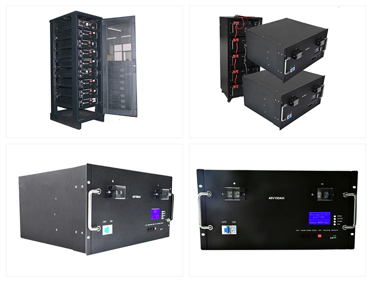 Industrial STABLE CASE 5U 48V 100AH LITHIUM IRON PHOSPHATE BATTERY PACK Black Waterproof and Dustproof