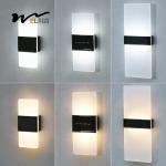 Acrylic Led Outdoor Wall Sconce LED Solar Powered Lights Cold White Light