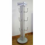 Brand Motorcycle Helmets Wooden and Metal Display Rack with top graphic