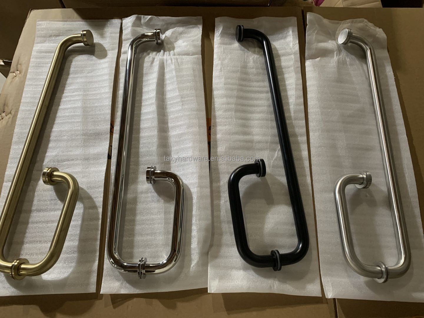 Customization Aluminium Stainless Steel Hardware Pull Handles Shower Screen Glass Door Handle