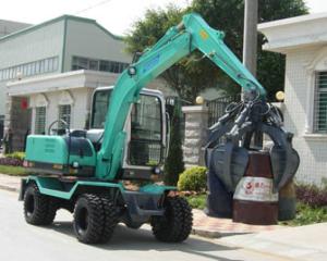 Wholesale Small Wheeled Excavator Scrap Equipment 1250mm Grapple Max Opening Size from china suppliers