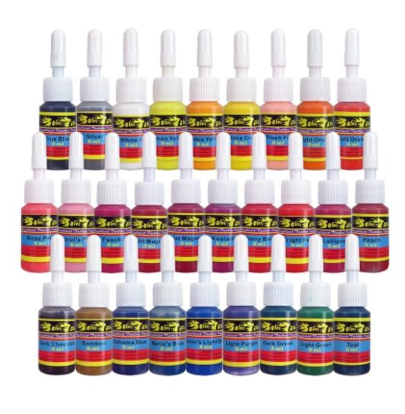 28 Basic Colors Tattoo Ink Set 5ml/bottle Professional Permanent Tattoo Ink Set