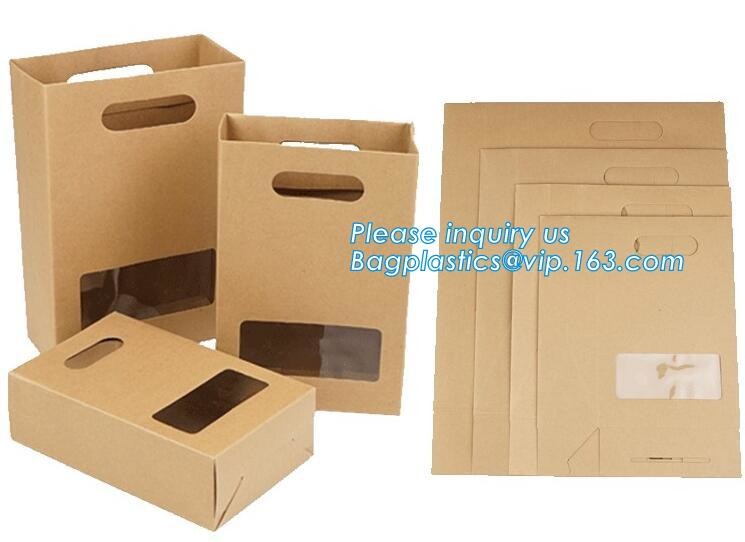 Handle Kraft Paper Flower Bag Wedding Confetti Cones Shaped Bouquet Bag Plant Bag Creative Flowers Holder Wrapping Gift