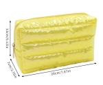 Solid Color Cosmetic Bag quilting storage bag