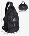 WATERFLY PACKABLE SMALL CROSSBODY SLING BACKPACK SHOULDER CHEST BAG DAYPACK FOR