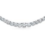 Iced Out Tennis Chain White Mix CZ Pong Setting Ice Necklace For Hip Hop Lovers