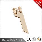 Minghao high quality 22.13*63.28mm Light Gold wallet metal accessories