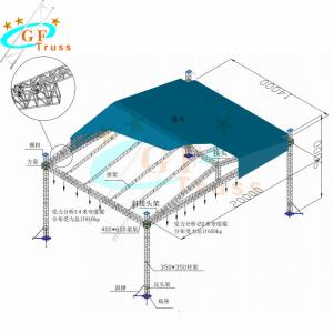 Wholesale Lighting Aluminum Truss Roof Systems Ground Supports 12M Height from china suppliers