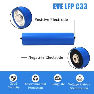 Wholesale EVE C33 3.2V 15Ah 33140 3C Cylindrical Power Battery For Car Audio, E Scooter, Tools from china suppliers