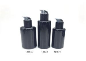 Wholesale Violet Black Glass Lotion Bottles With Pump 120ml Eco - Friendly Material from china suppliers