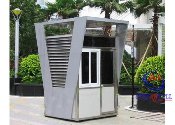 Customized Stainless Steel Outdoor Kiosk Booth For Hotel / Park / Hospital /