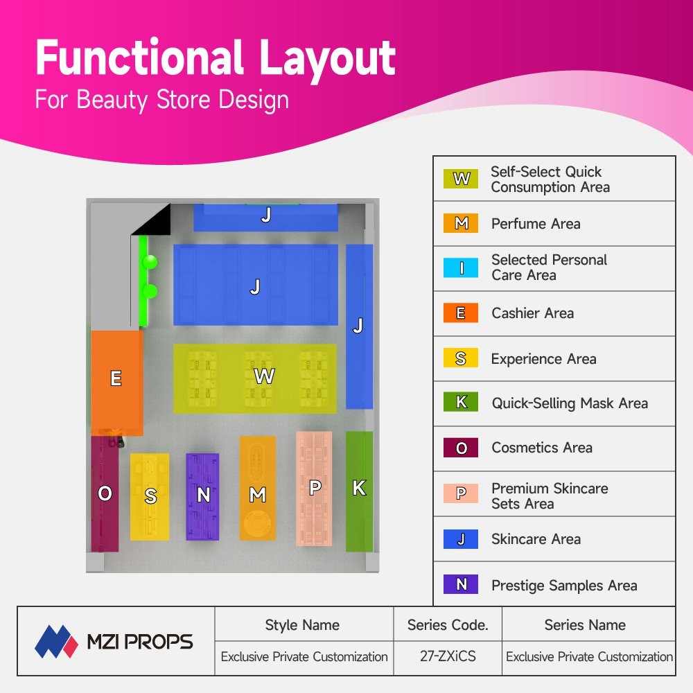 27-ZXiCS Beauty Store Design With Exclusive Private Customization Series