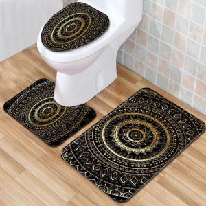 Wholesale Halloween Polyester Fiber Toilet Mat Set Bathroom Three Piece Bath Rug Set from china suppliers
