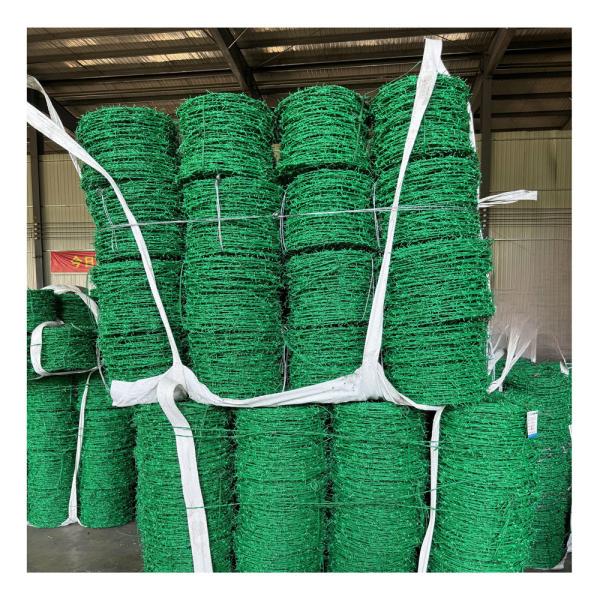 Galvanized Safety Protection Spike Rope PVC Coated Barbed Wire Mesh Fence Stock