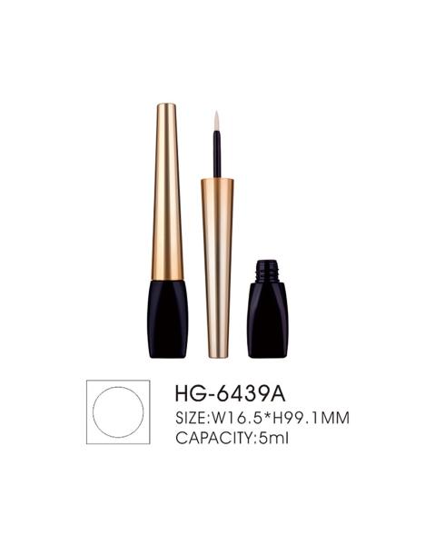 Plastic Packaging 5ml Empty Eyeliner Bottle Black Square Cosmetic Empty Eyeliner