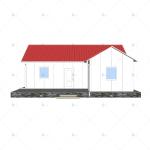 Heya-2B05-A China 2 room sandwich panel house prefabricated villa construction