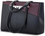 LAPTOP TOTE BAG FOR WOMEN 15.6 INCH WATERPROOF LEATHER COMPUTER BAGS BUSINESS