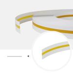 PVC Led Alphabet Letter Edge 3D Side Pass Light Strips Yellow Color