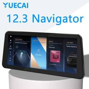 China 12.3 Inch Large Screen BMW Car Navigation Systems Upgrade Android Screen Changer on sale
